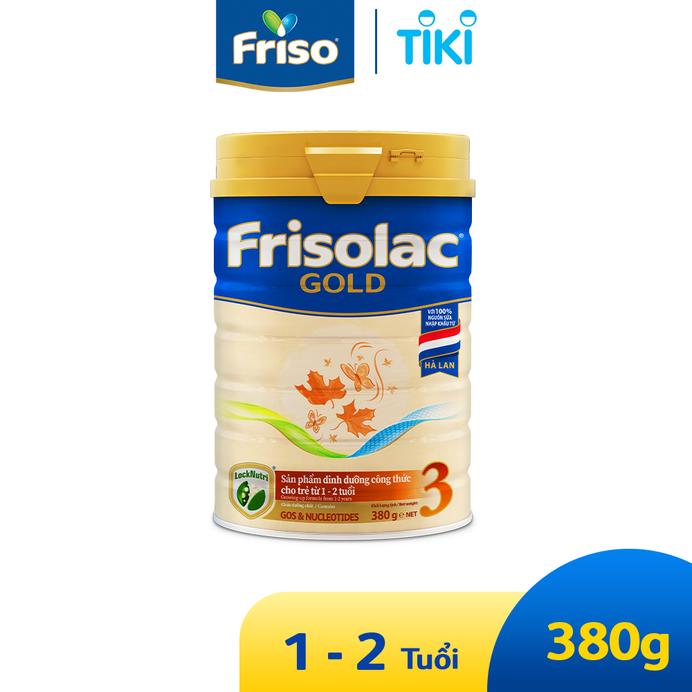 Sữa Bột Frisolac Gold 3 380g Dành Cho Trẻ Từ 1 - 2 Tuổi