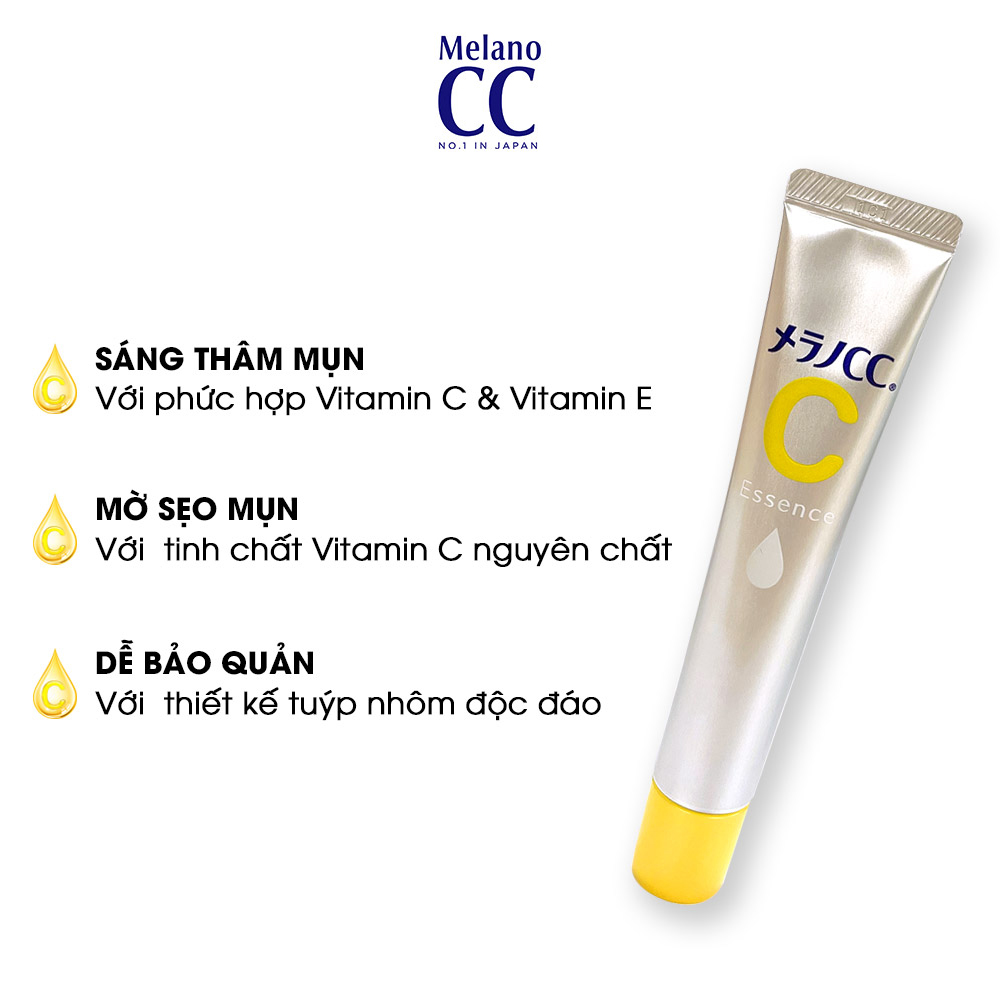 Tinh chất vitamin C dưỡng trắng da, chống thâm nám Melano CC Whitening Essence 20ml