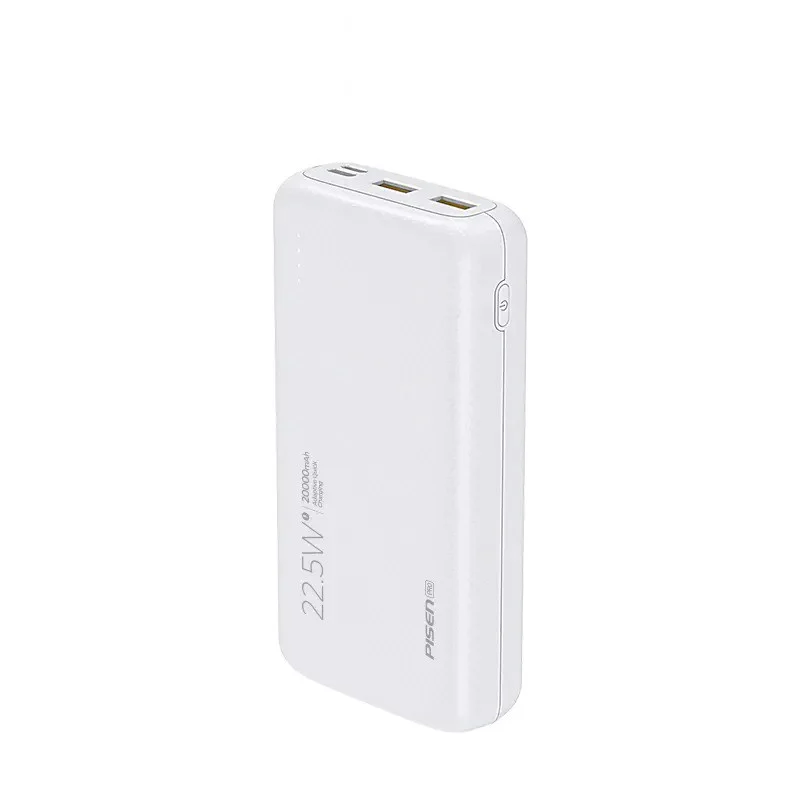 Sạc dự phòng  PISEN Pro All 20000mAh , 22.5W (2xQC, 1xPD, Lightning ) - Hàng Chính Hãng