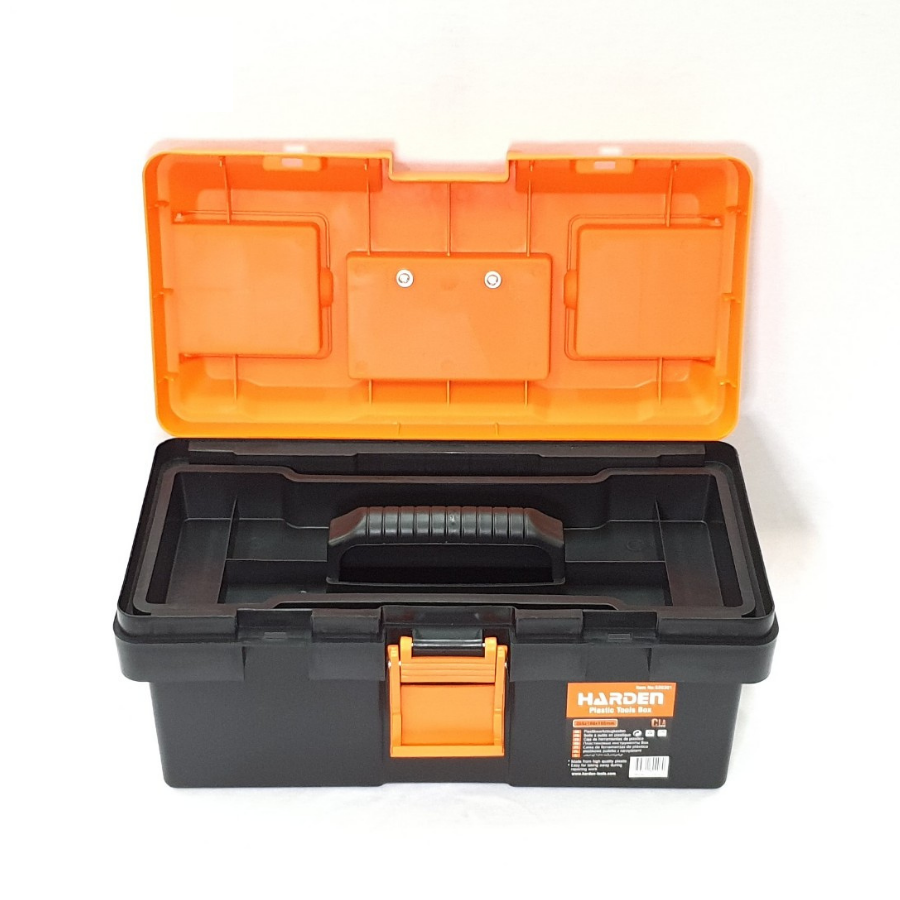 Hộp Đựng Dụng Cụ, Đồ Nghề HARDEN 520301 Cỡ Lớn Nhựa ABS - Thân Hộp Nhựa Siêu Nhẹ, Siêu Chịu Lực, Siêu Dày - Khóa Nhựa, Bảo Vệ Tốt - 36x18x19cm - Hàng Chính Hãng