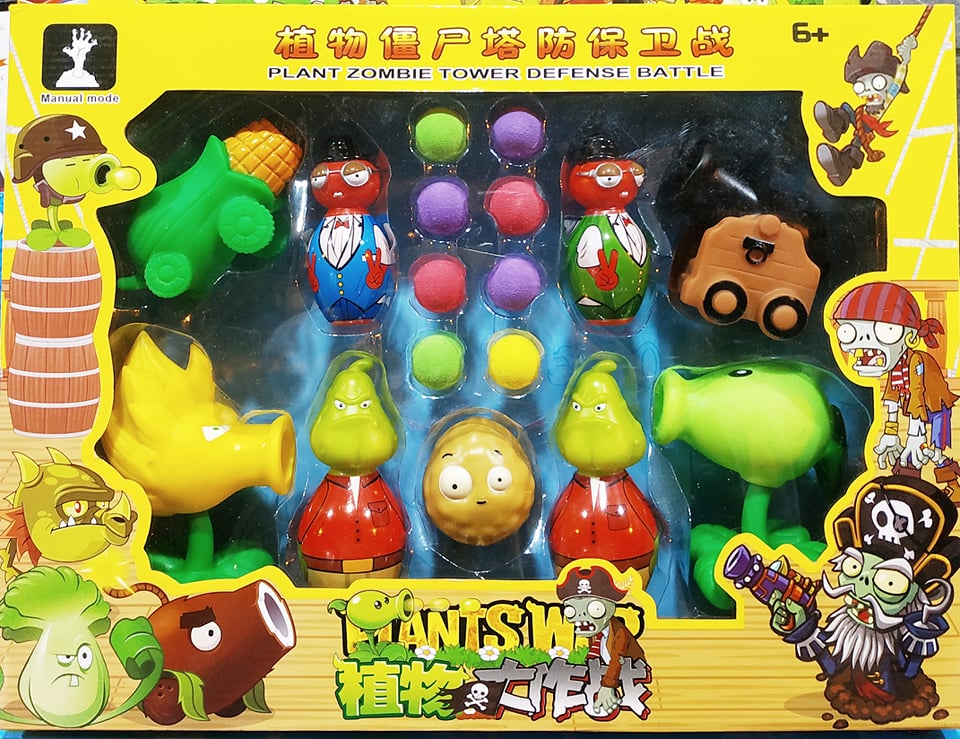 Bộ đồ chơi Plantz vs Zombie hoa quả nổi giận nhiều nhân vật