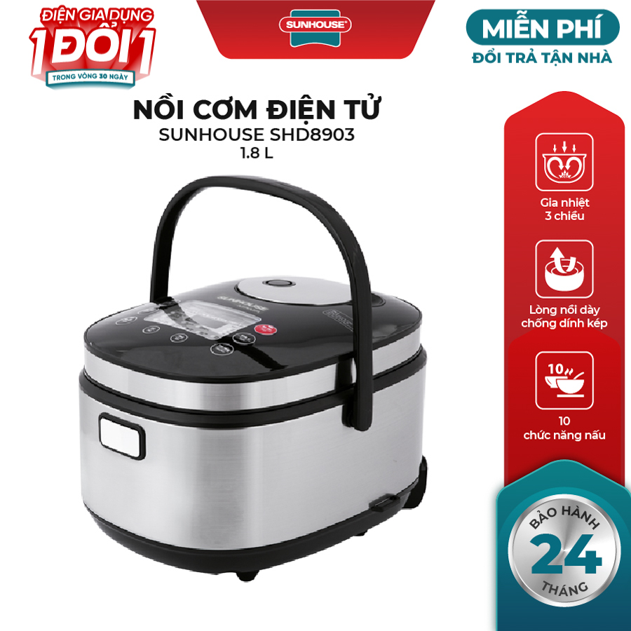 Nồi Cơm Điện Tử Sunhouse Mama SHD8903 - Hàng chính hãng