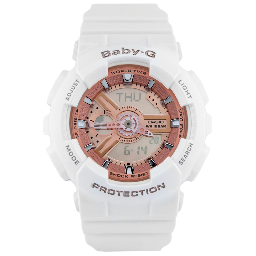 Đồng hồ nữ dây nhựa Casio Baby-G chính hãng Anh Khuê BA-110-7A1DR (43mm)