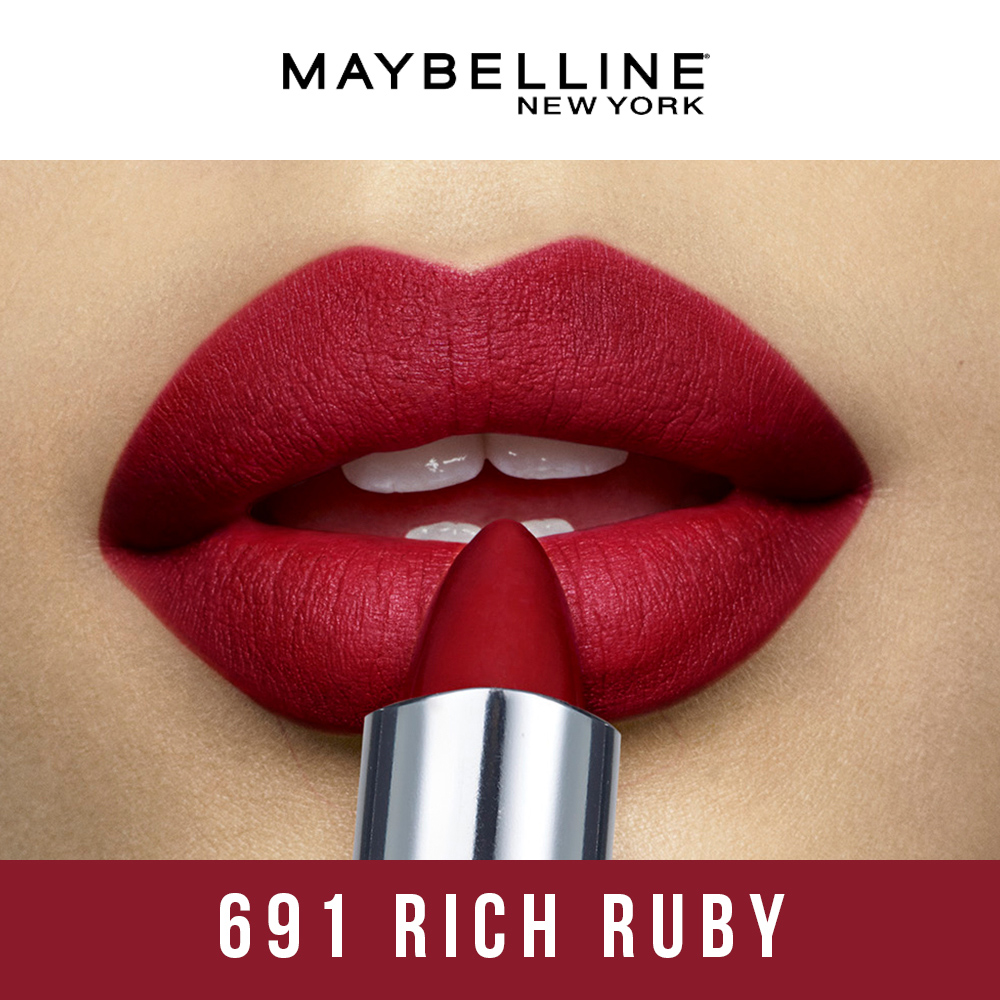 Son Lì Mịn Môi Không Khô Môi Maybelline New York Color Sensational The Creamy Mattes Lipstick 3.9g