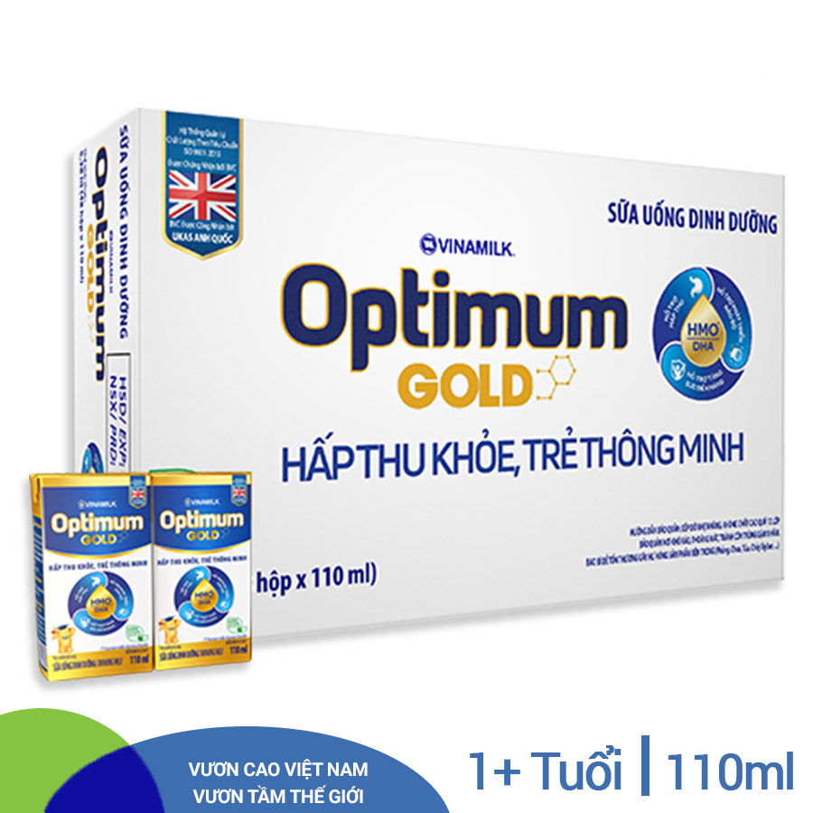 Thùng 48 Hộp Sữa Bột Pha Sẵn Vinamilk Optimum Gold 110ml