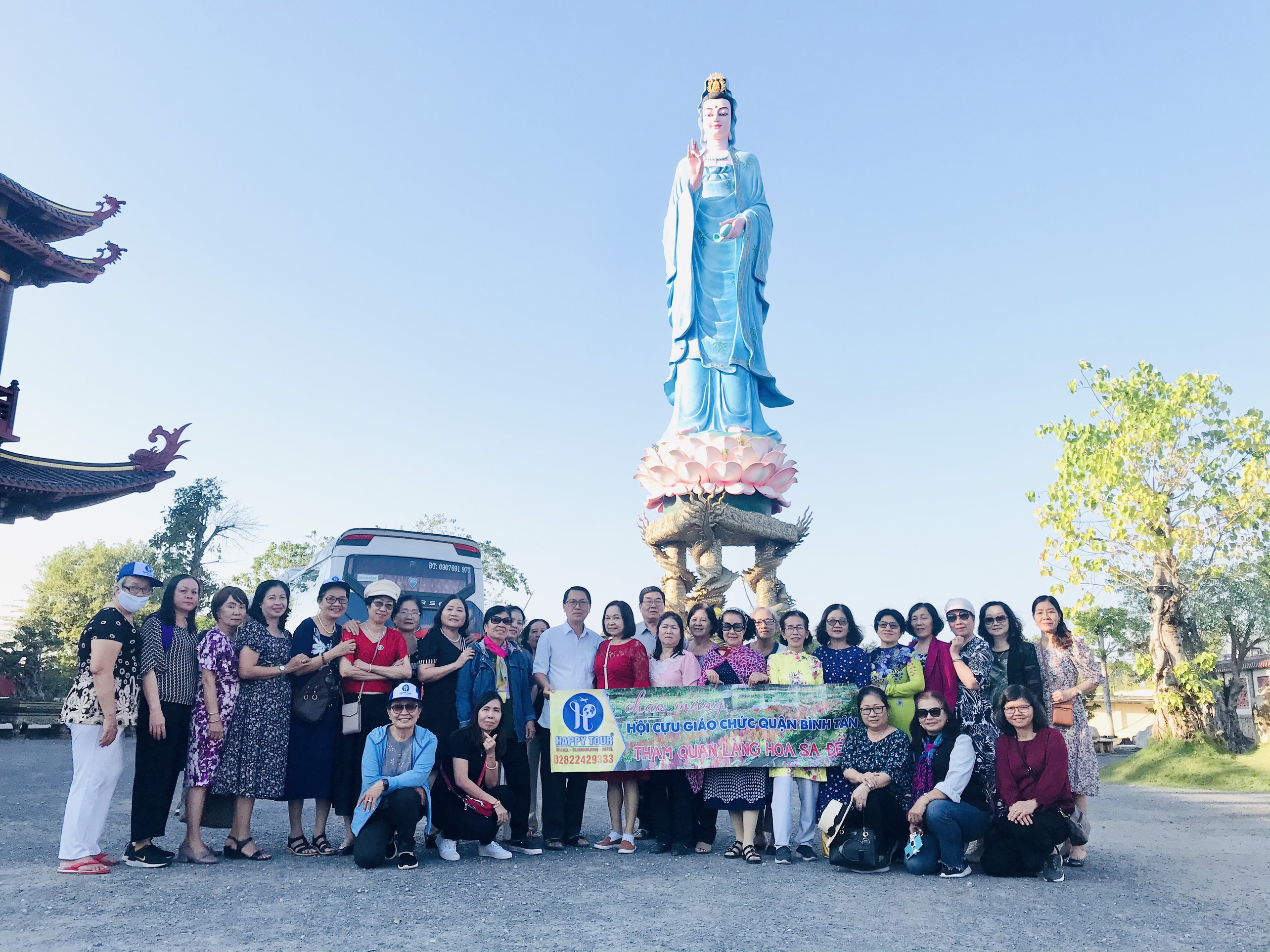 TOUR LÀNG HOA SA ĐÉC - VƯỜN QUÍT HỒNG LAI VUNG - CHÙA PHẬT NGỌC XÁ LỢI - 1 NGÀY - HAPPY TOUR