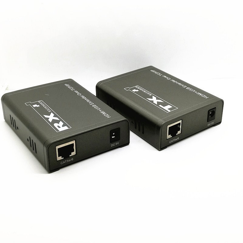 Bộ kéo dài HDMI 200M  qua Cáp mạng có USB ( Có tính năng thông LAN) Ho-Link HL-HDMI-200KVM (2 thiết bị ) - Hàng chính hãng