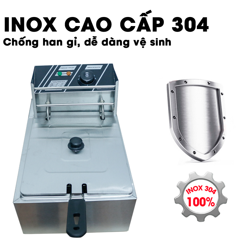  Bếp Chiên Nhúng Đơn Công Nghiệp ZL81 Dung Tích 5.5L