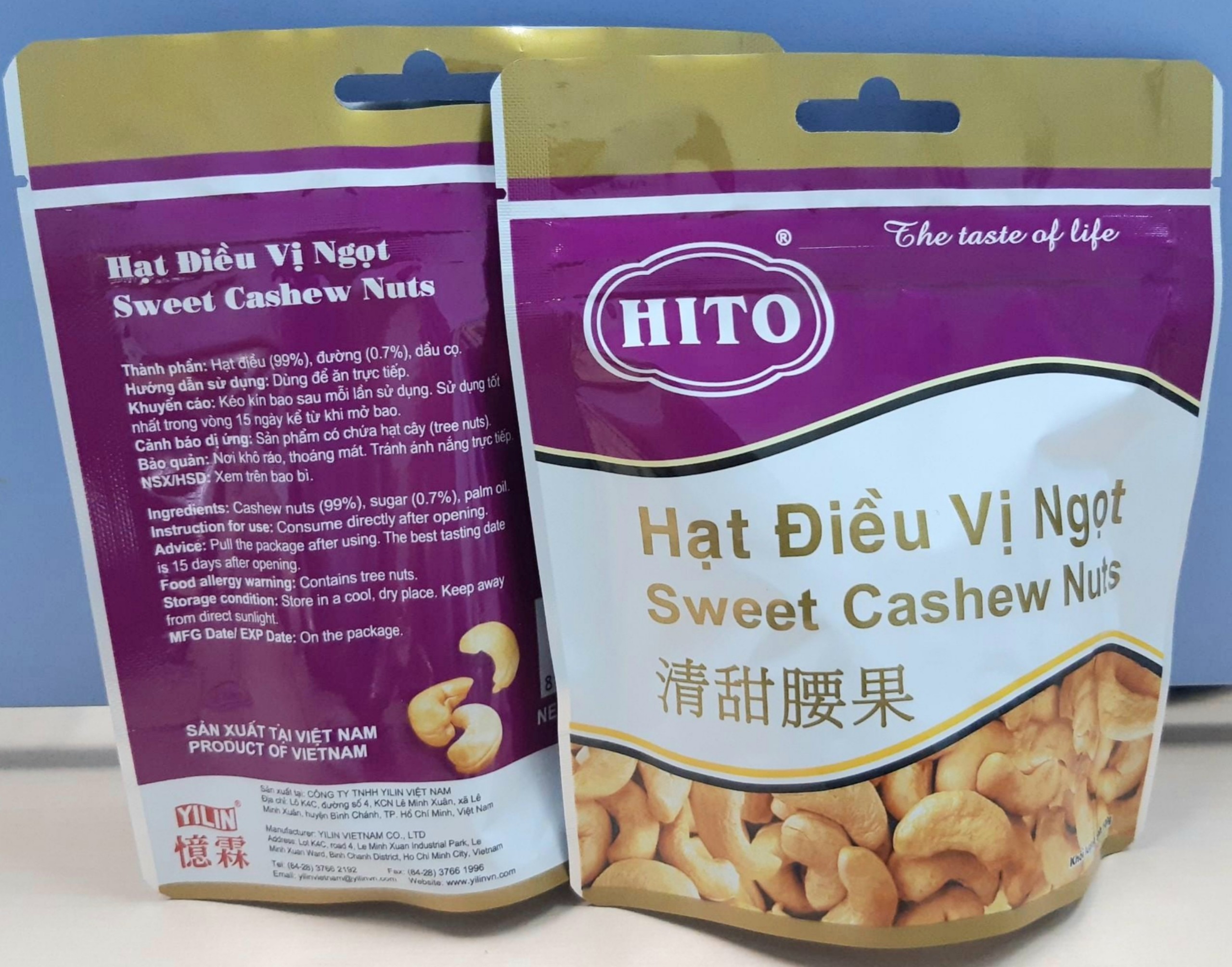 HẠT ĐIỀU VỊ NGỌT - HITO 100G THƠM GIÒN CHUẨN VỊ