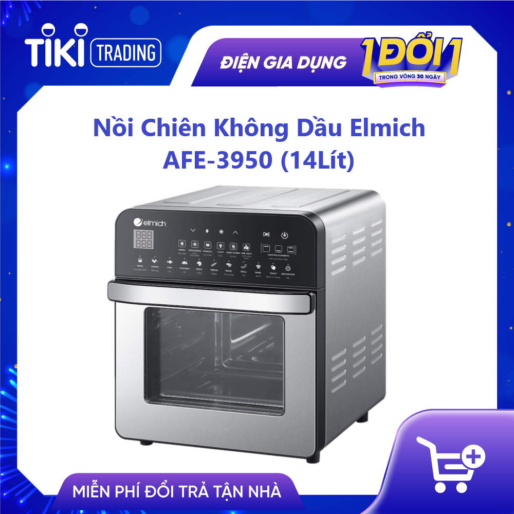 Nồi Chiên Không Dầu Elmich AFE-3950 (14Lít) - Hàng Chính Hãng