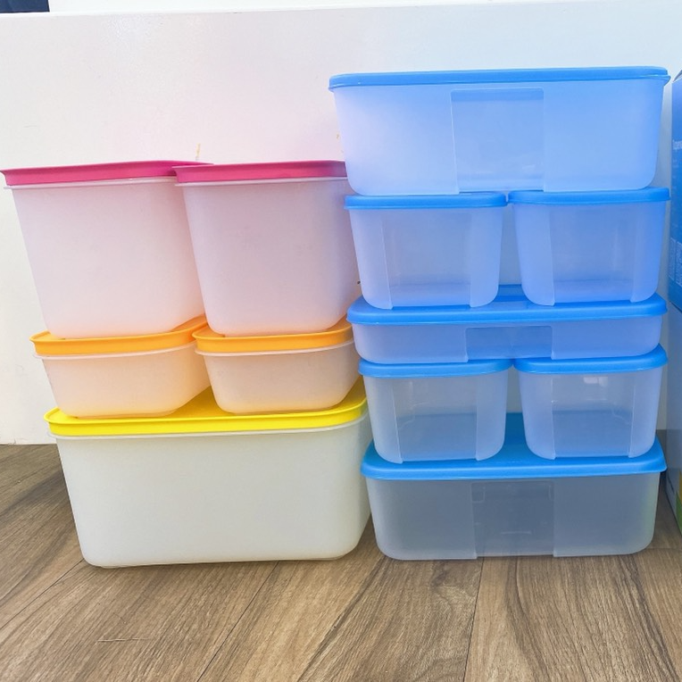 Combo Hộp bảo quản trữ đông và trữ mát hoàn hảo Mega 12 Tupperware