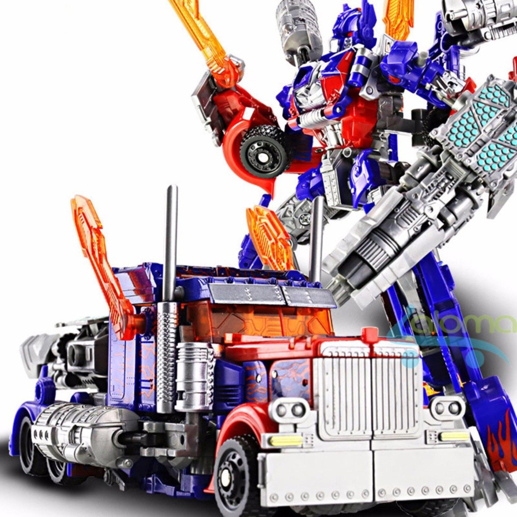 Đồ chơi combo 2 robot - ô tô lắp ráp biến hình transfomer 2 trong 1 kích thước lớn 23cm