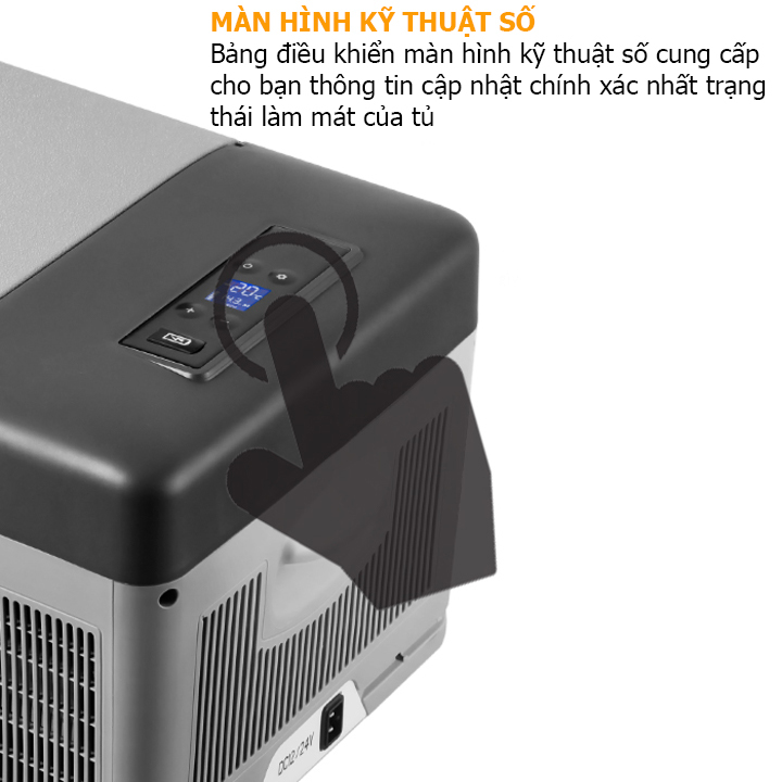 Tủ lạnh mini dùng trong nhà và trên ô tô nhãn hiệu Alpicool C15 công suất 45W làm lạnh nhanh - Hàng Nhập Khẩu