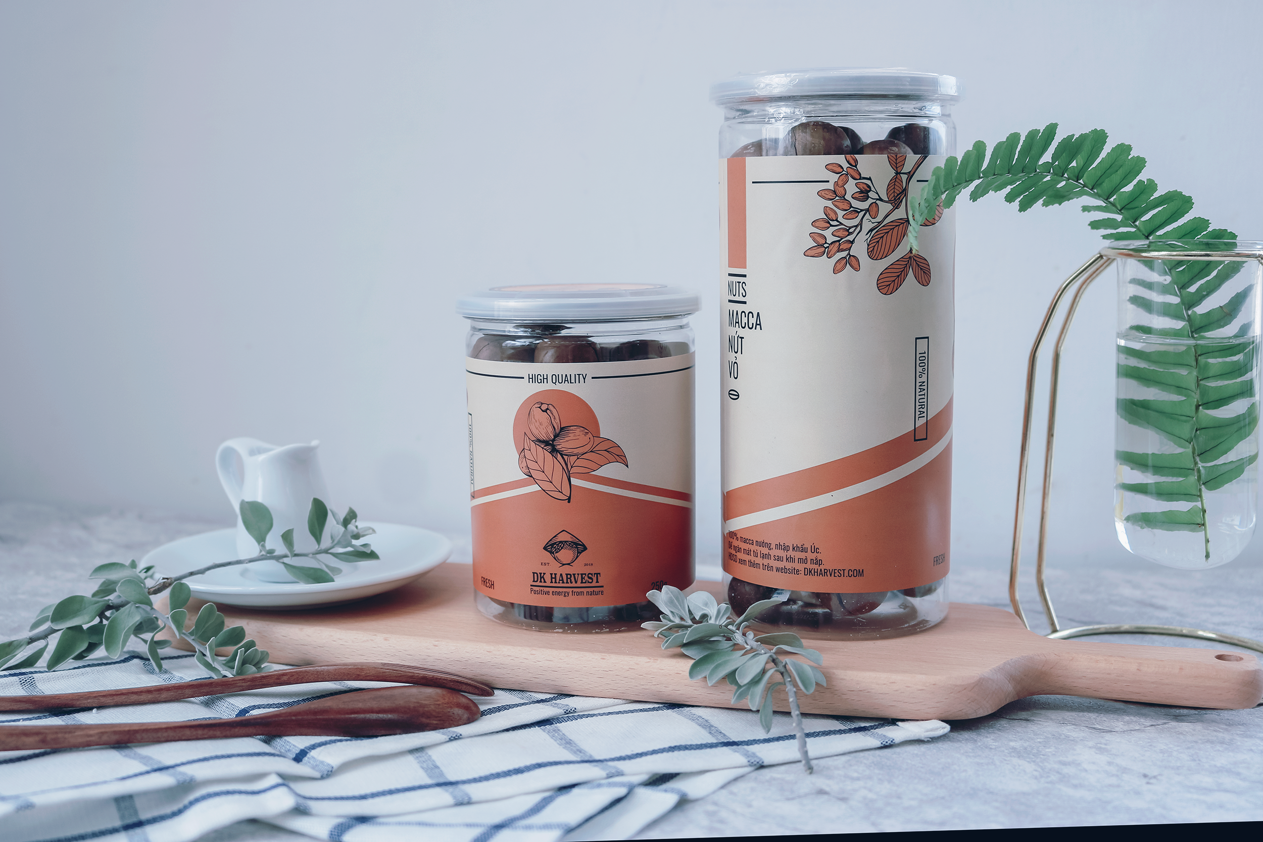 Hạt Macca nướng nứt vỏ DK HARVEST nhập khẩu Australia