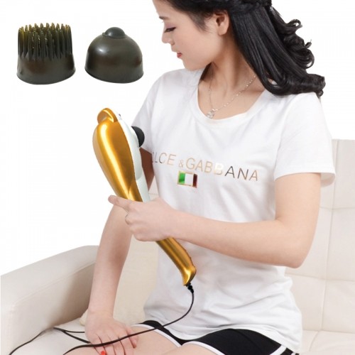 Máy Massage Cầm Tay Cá Heo 3 Đầu MSCH-PL606B - Màu Ngẫu Nhiên