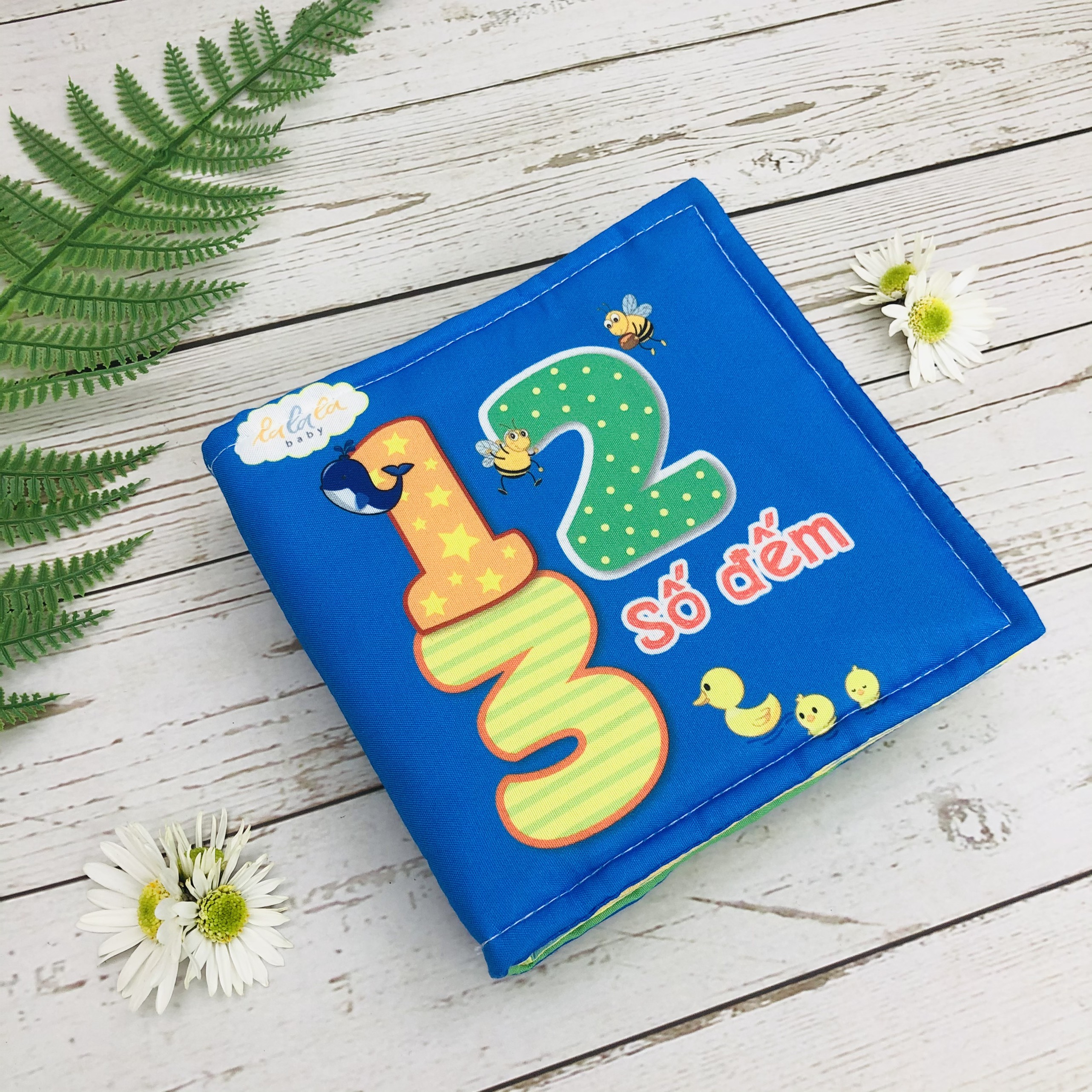 Combo 4 cuốn sách vải Lalala baby (chủ đề Số đếm, Chữ cái, Hình khối, Màu sắc), cung cấp kiến thức cơ bản đầu đời cho bé, Sách tương tác sột soạt, Màu sắc rõ nét, Dành cho bé từ 0-3 tuổi, CHÍNH HÃNG made in Vietnam
