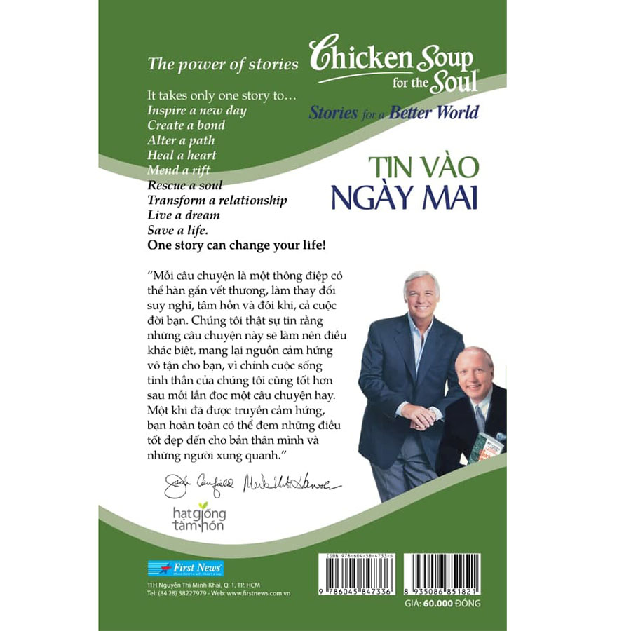 Sách Chicken Soup For The Soul: Tin Vào Ngày Mai (Tái Bản)