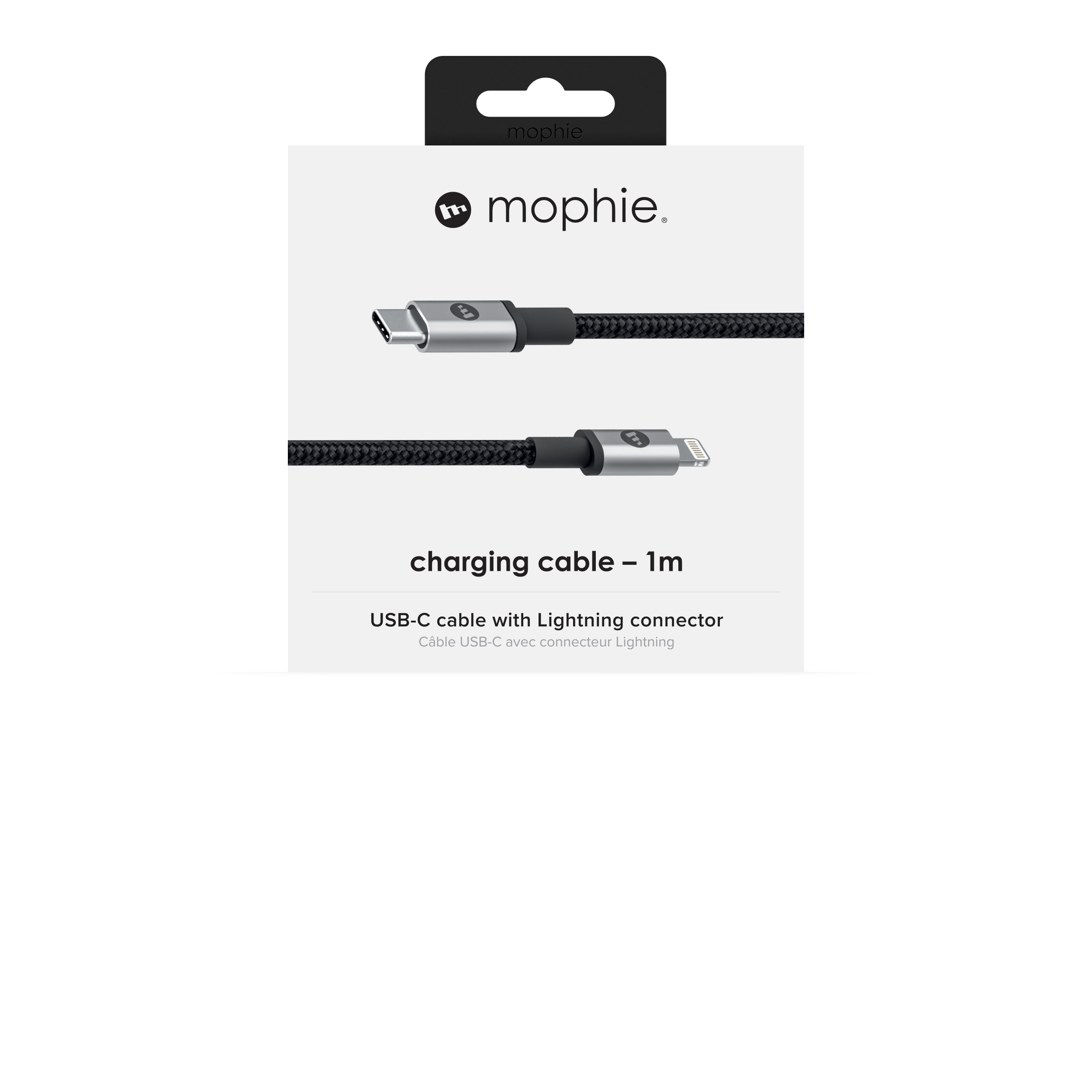 Cáp USB-C to Lightning Mophie 1M White - 409903201 - Hàng chính hãng