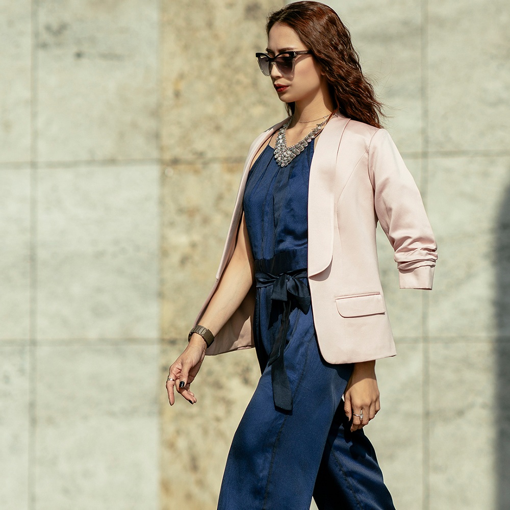 Áo Khoác Blazer Hity TOP117 (Hồng Anh Đào Sakura)