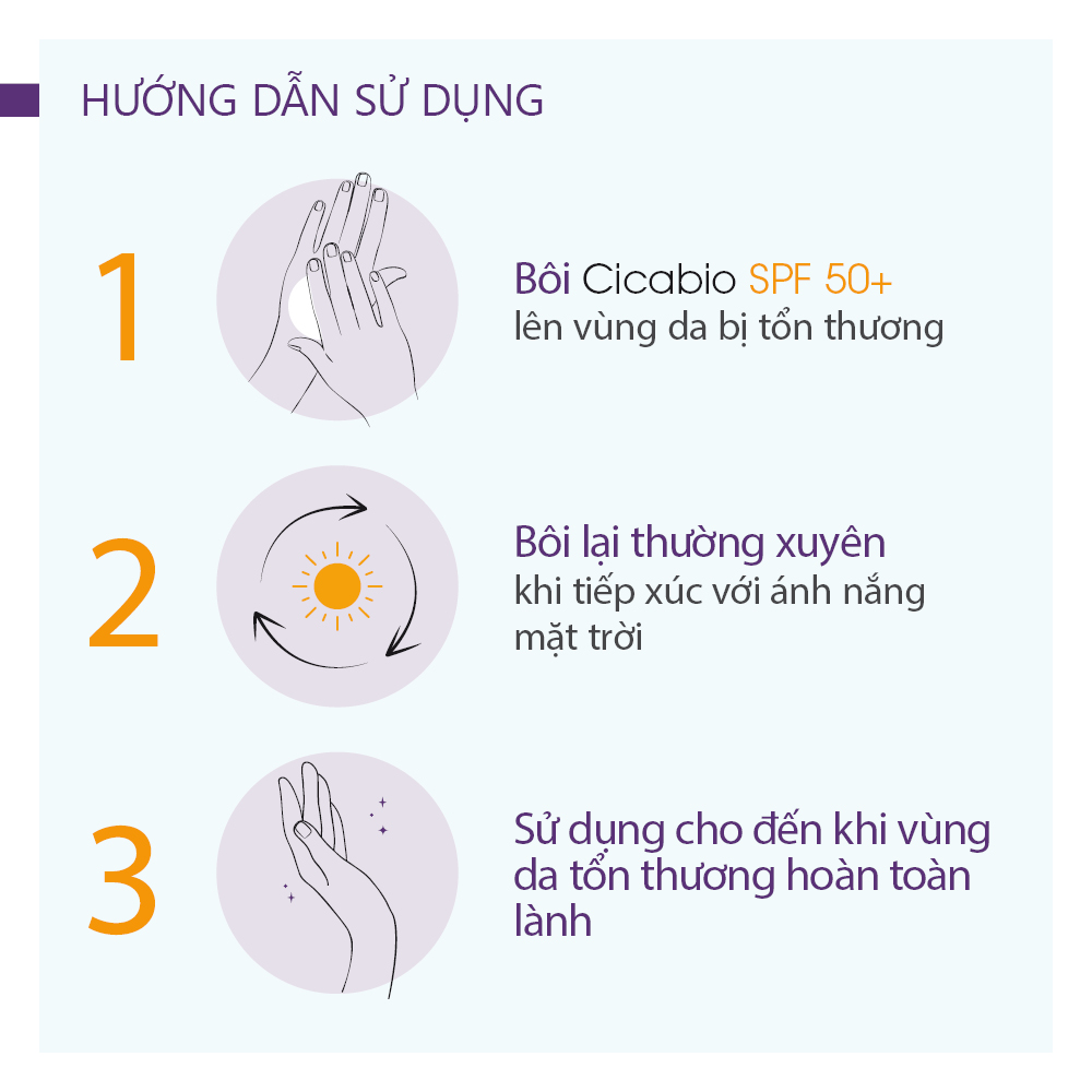 Kem Dưỡng Phục Hồi Da Tổn Thương Và Hạn Chế Tăng Sắc Tố Sau Viêm Bioderma Cicabio Creme Spf 50+ 30ml