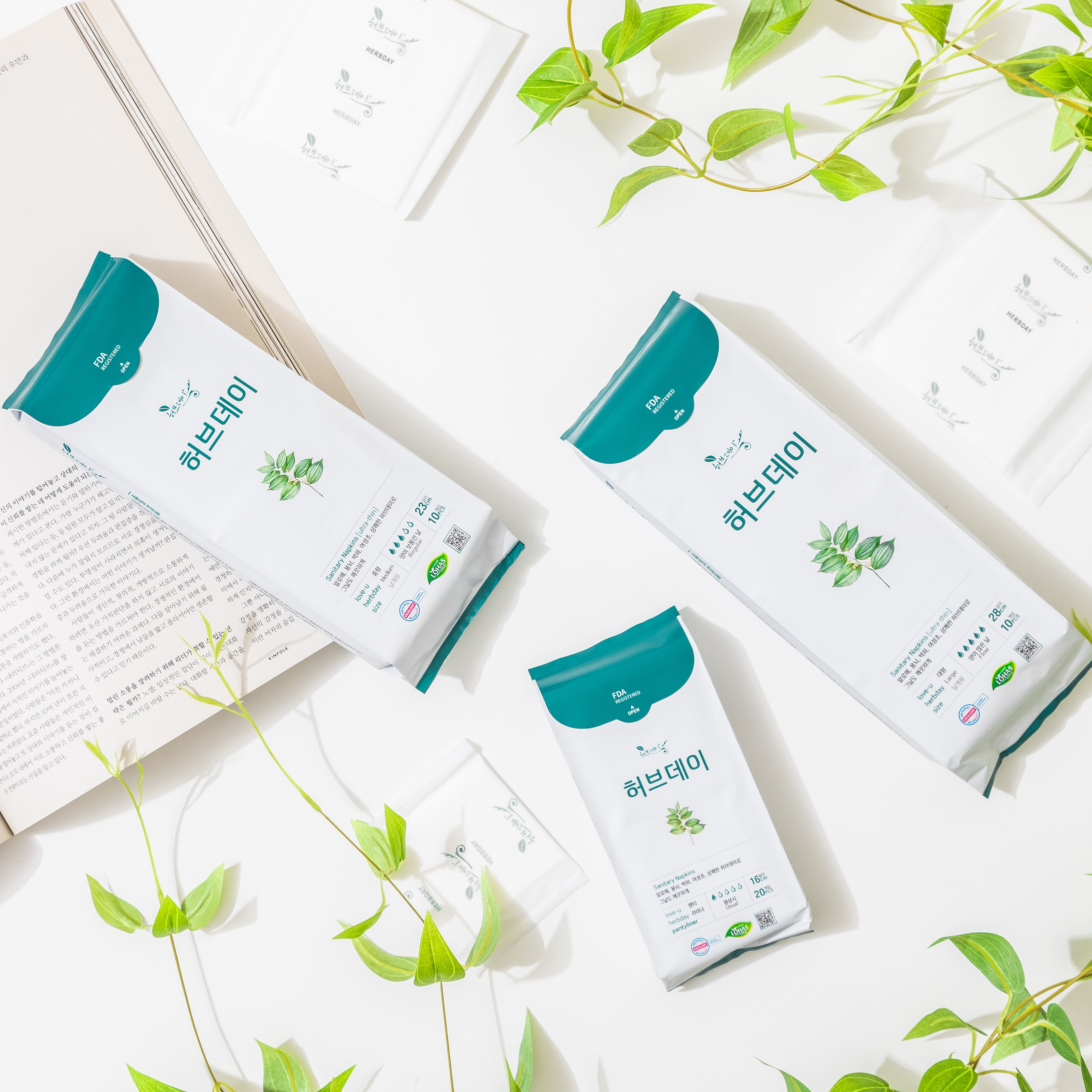 Băng vệ sinh hằng ngày Pantyliner Thảo dược Herbday - 16cm
