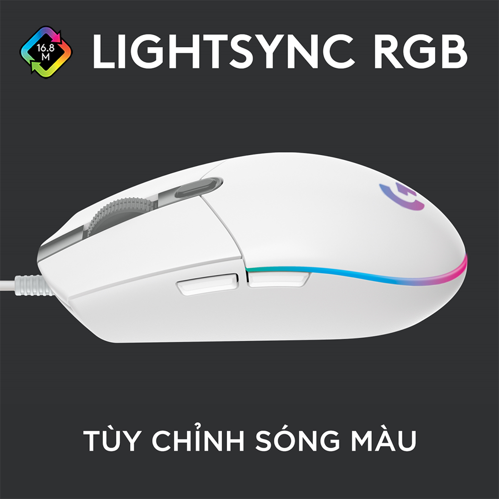 Chuột Gaming Logitech G102 Gen 2 Lightsync - Hàng Chính Hãng