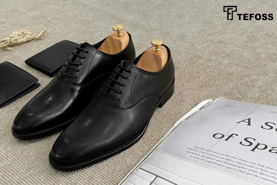 Giày Tây Oxford Nam Công Sở Thanh Lịch Da Bò Nguyên Tấm Cao Cấp Nhập Khẩu Ý - Màu Đen & Nâu - Đế phíp Carbon - HT002