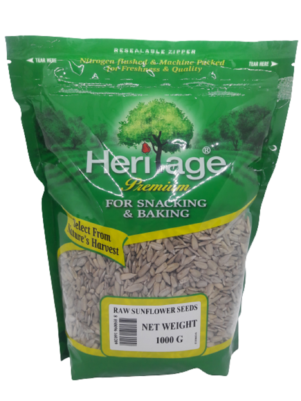 Hạt hướng dương đã tách vỏ Heritage giàu Vitamin E , giãm Cholesterol xấu - Sunflower Seeds 1kg