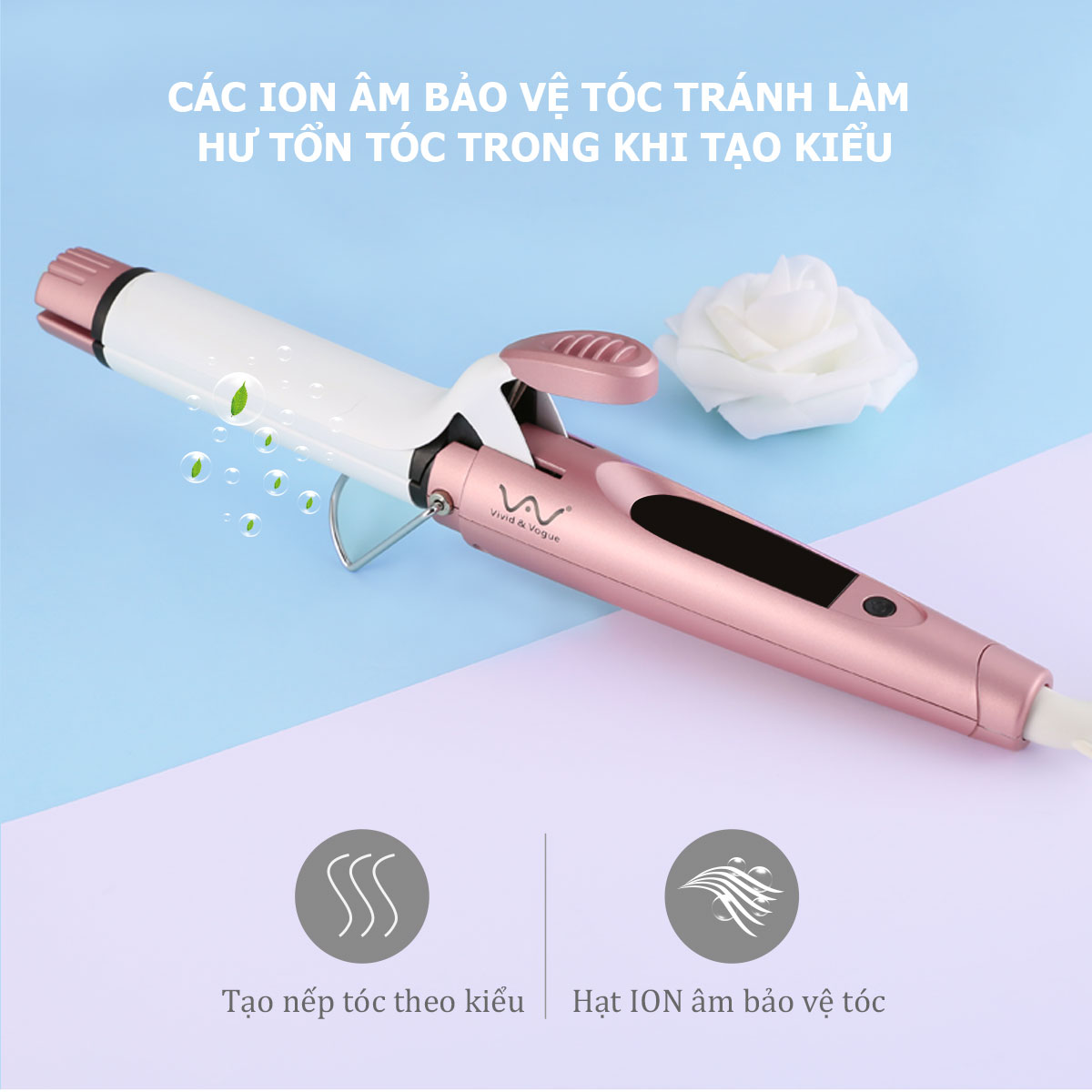 Gậy uốn, máy uốn xoăn tóc đa năng VAVC203