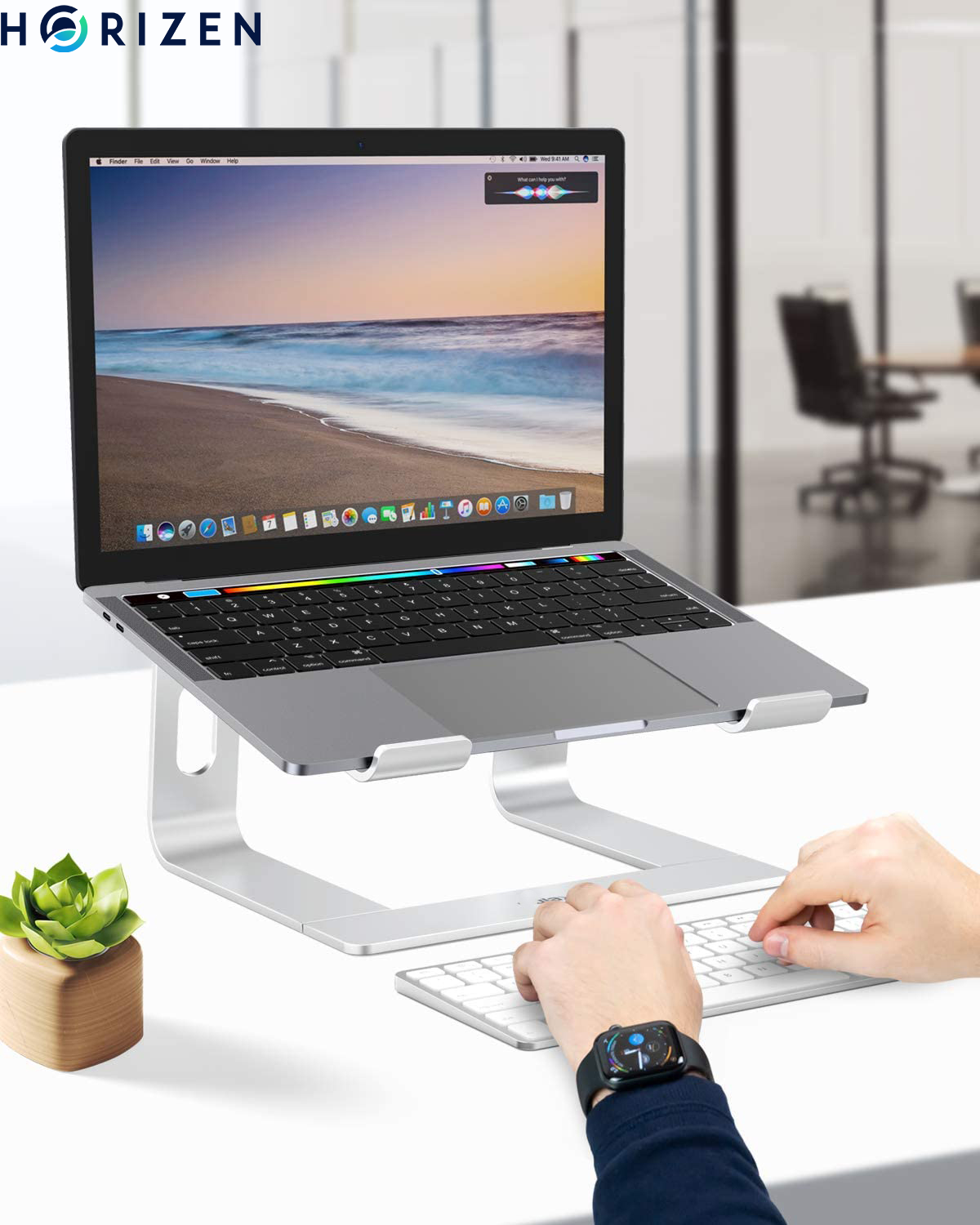 Giá đỡ laptop stand nhôm cho máy tính xách tay, đế giữ máy tính xách tay, macbook high stand Horizen Z04