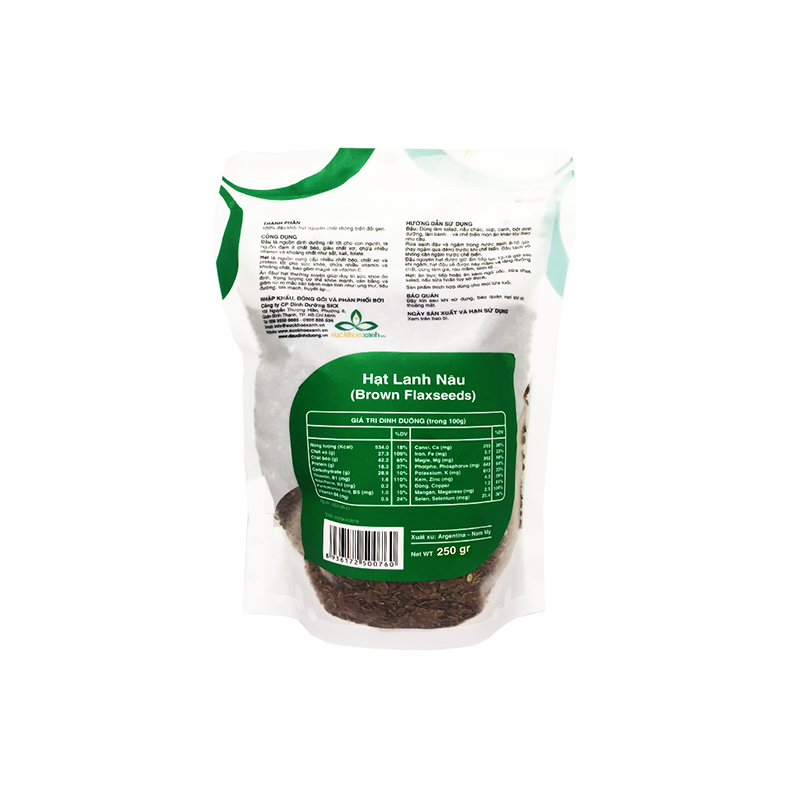 Hạt lanh nâu Brown Flaxseeds 