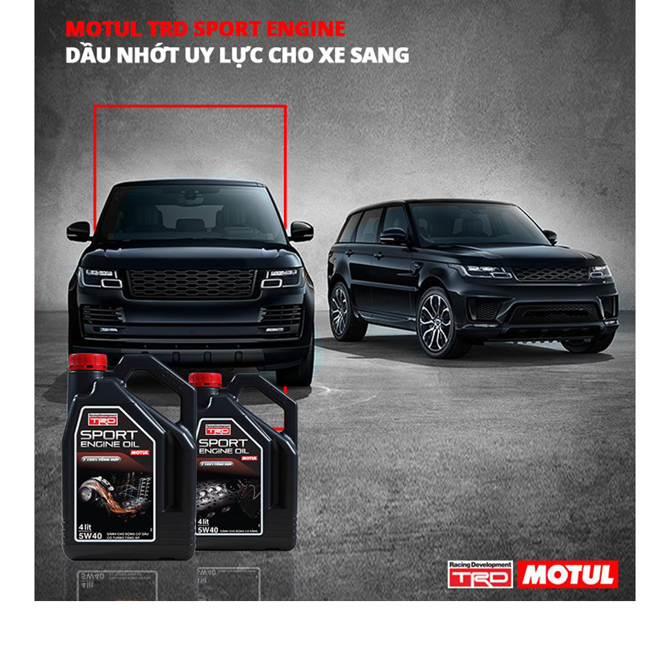 Nhớt Xe Hơi Tổng Hợp Motul Trd Sport Eng. Oil 5w40 Gasoline 4x4l Vn (4L)