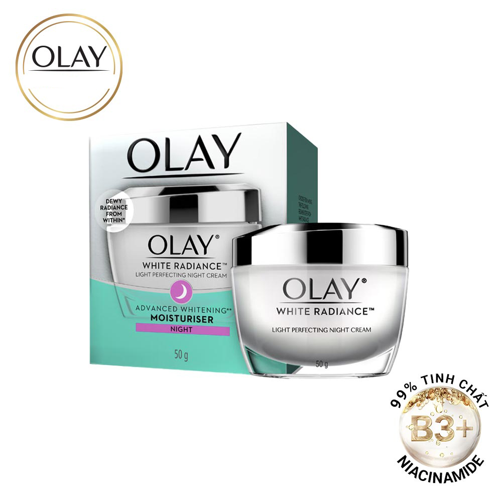 Kem Dưỡng Trắng Da Ban Đêm OLAY White Radiance Light Perfecting Night Cream 50g