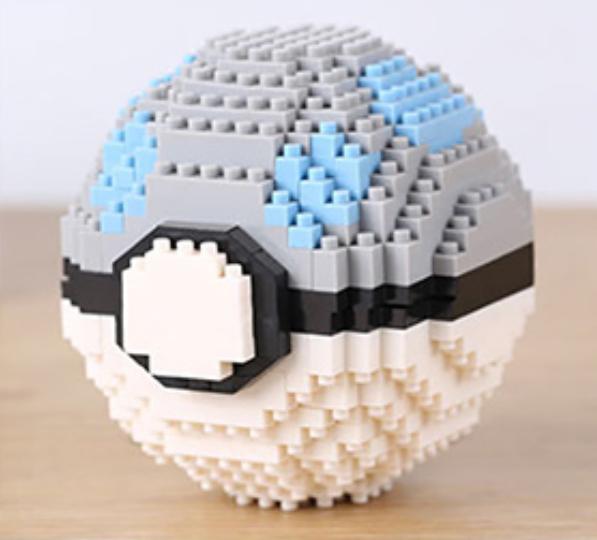 Mô hình lắp ghép Pokemon Lego dạng Pokeball - Tặng kèm 1 túi thẻ bài Pokemon cao cấp