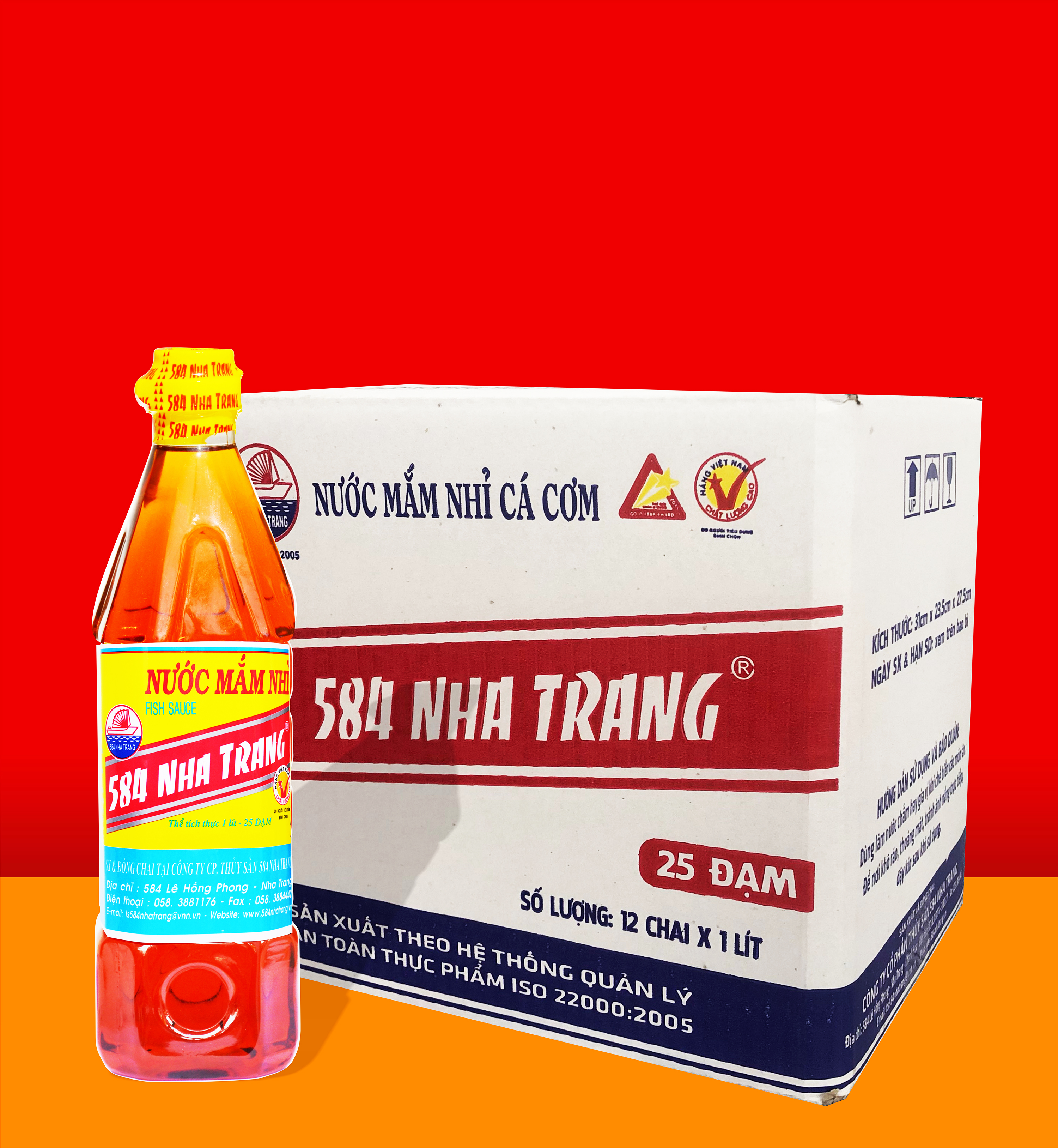 Nước mắm 584 Nha Trang 25 đạm (P125)