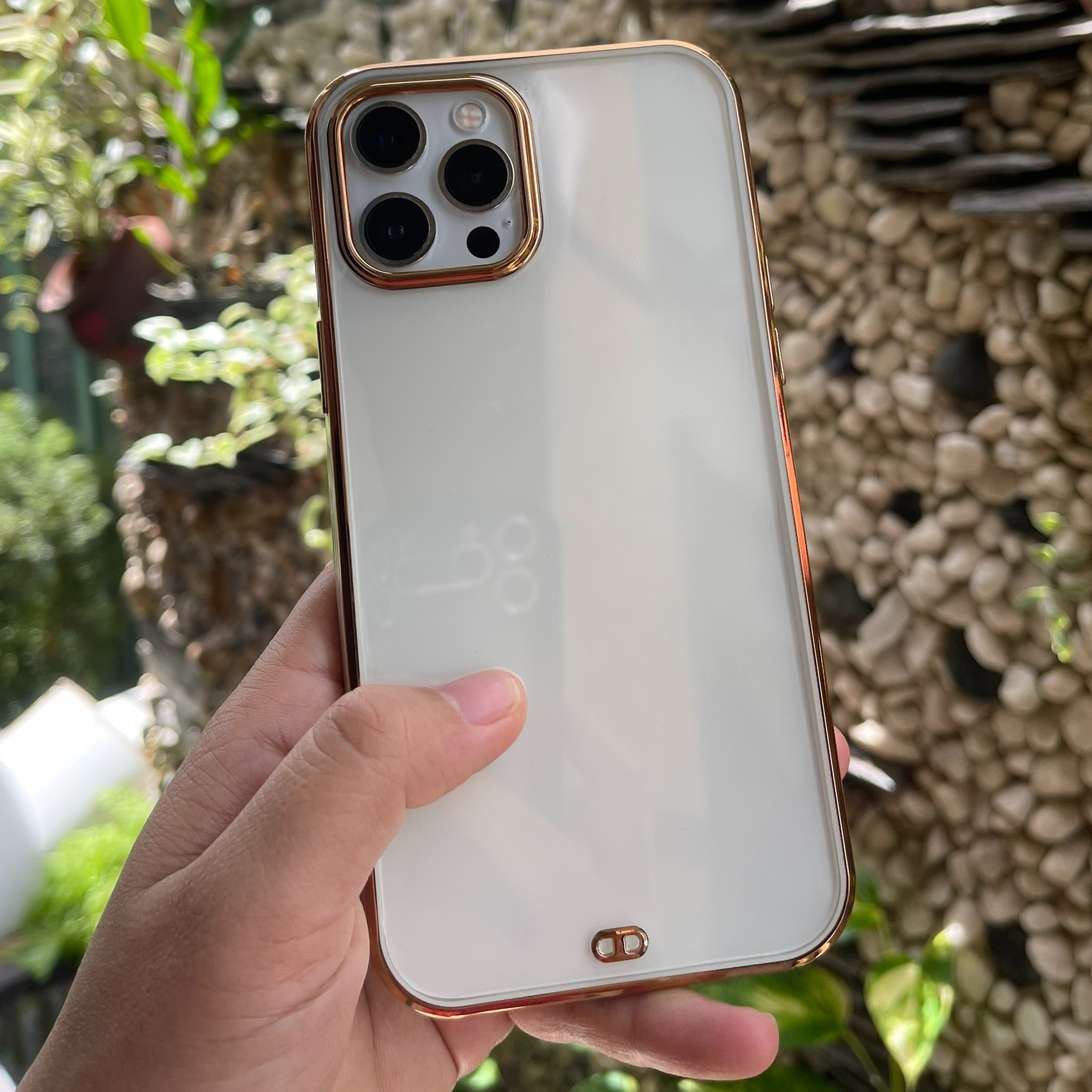 Case Ốp Lưng Dành Cho Điện Thoại iPhone 12 Pro Max - Silicon Dẽo Viền Màu Lưng Trong