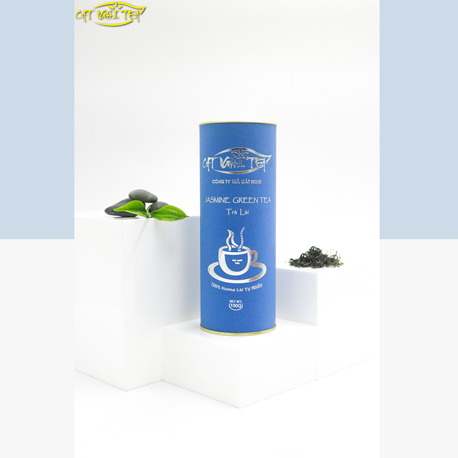 Trà Lon Truyền Thống - Trà Xanh Hương Lài Cat Nghi Tea