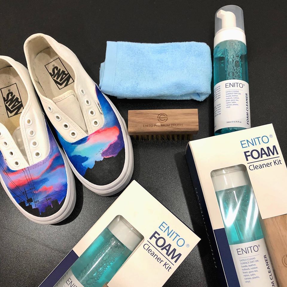 Bộ Vệ Sinh Giày Dạng Xịt Bọt Enito Foam Cleaner Kit - Chuyên Dùng Để Vệ Sinh Giày Sneaker