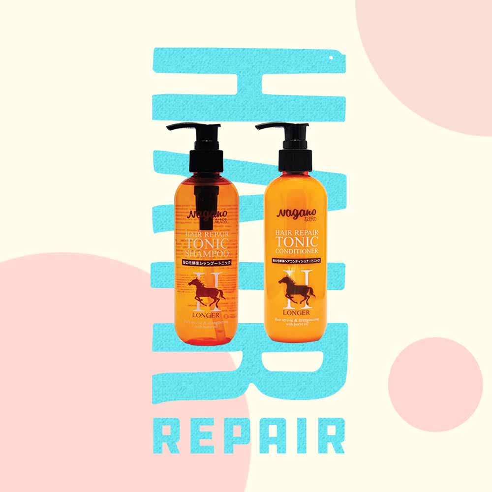 Dầu Gội Phục Hồi Tóc Chiết Xuất Dầu Ngựa Nagano 250ml - Hair Repair Tonic Shampoo Nagano 250ml - Phục hồi tóc hư tổn và nuôi dưỡng da đầu khỏe mạnh