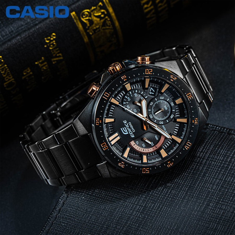 Đồng hồ nam dây kim loại Casio Edifice chính hãng EFR-563DC-1AVUDF