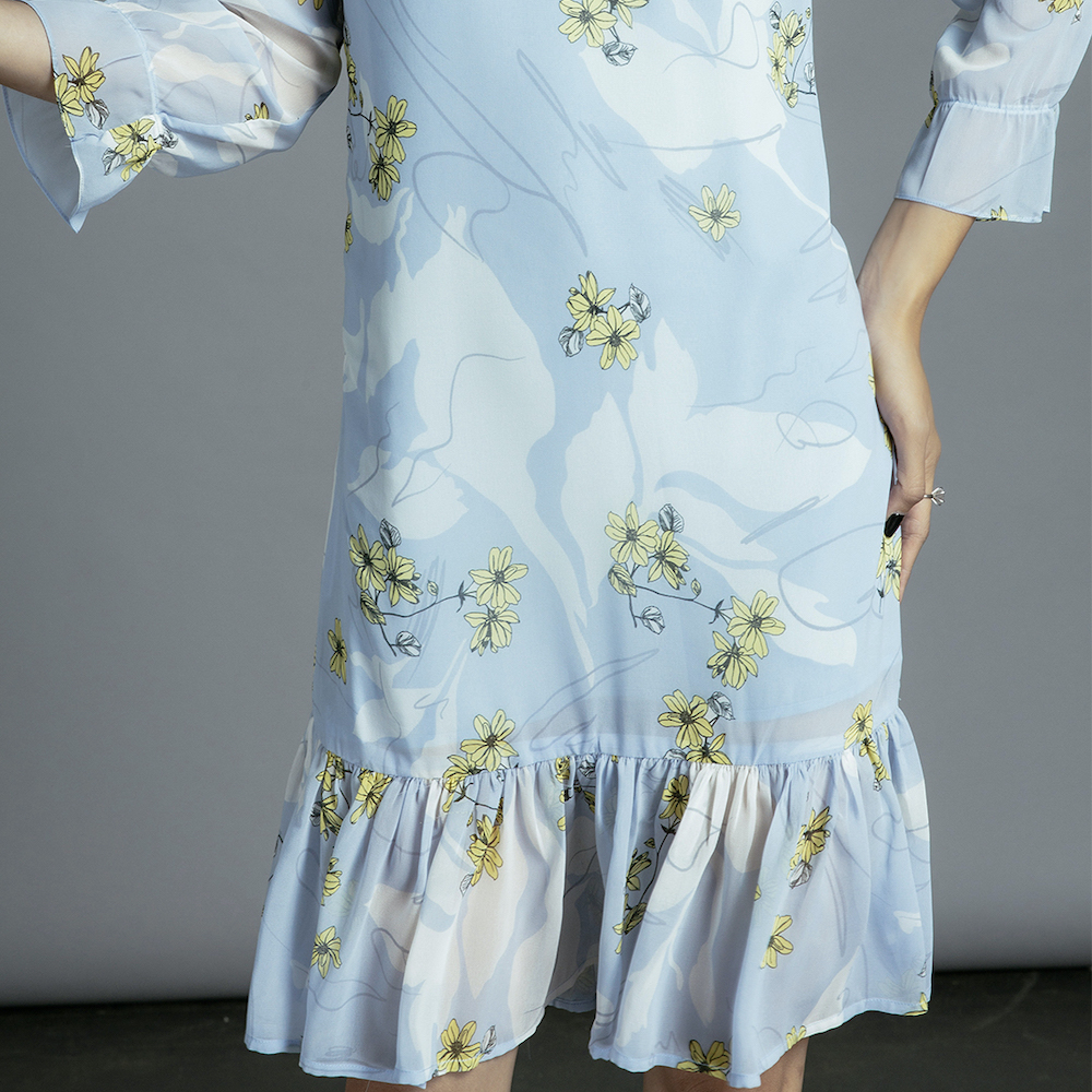 Đầm Hoa Đầm Suông Thời trang thiết kế Hity DRE104 (In Hoa)