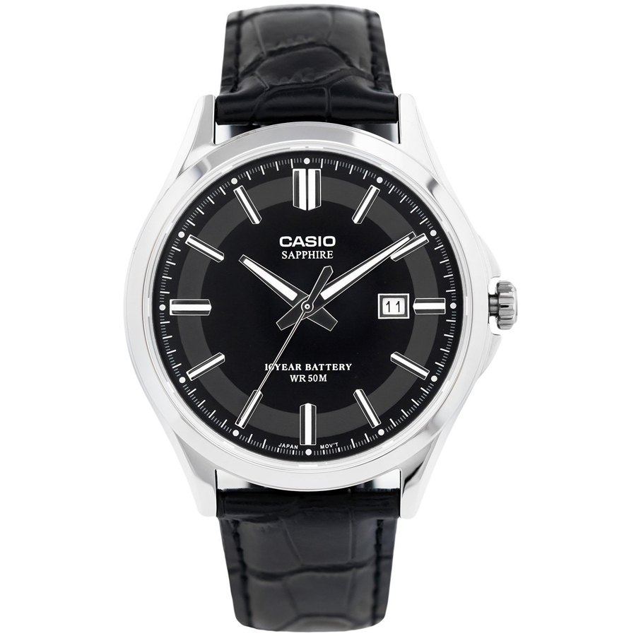 Đồng hồ nam dây da Casio Standard chính hãng MTS-100L-1AVDF