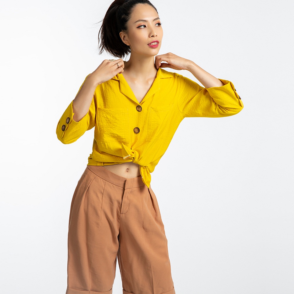 Quần Lửng Quần Culottes Thời trang thiết kế Hity PAN038 (Cát Sahara)