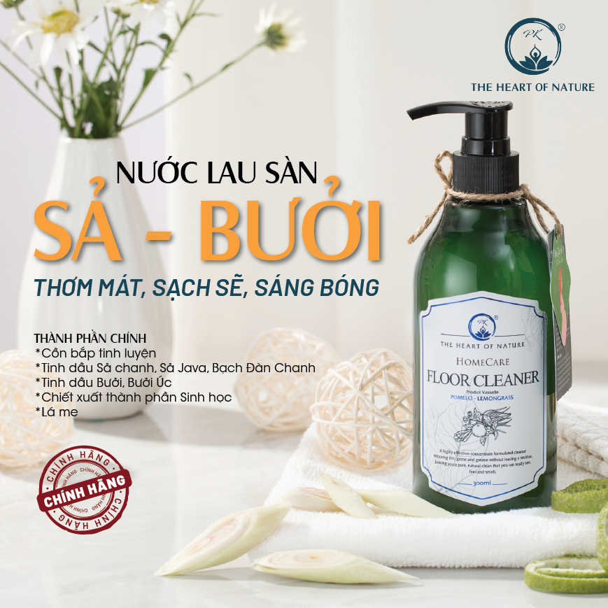 Nước lau sàn tinh dầu thảo mộc PK 300ml - Cam