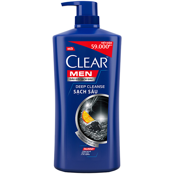 Dầu Gội Sạch Gàu Clear Men Deep Cleanse Sạch Sâu 630g