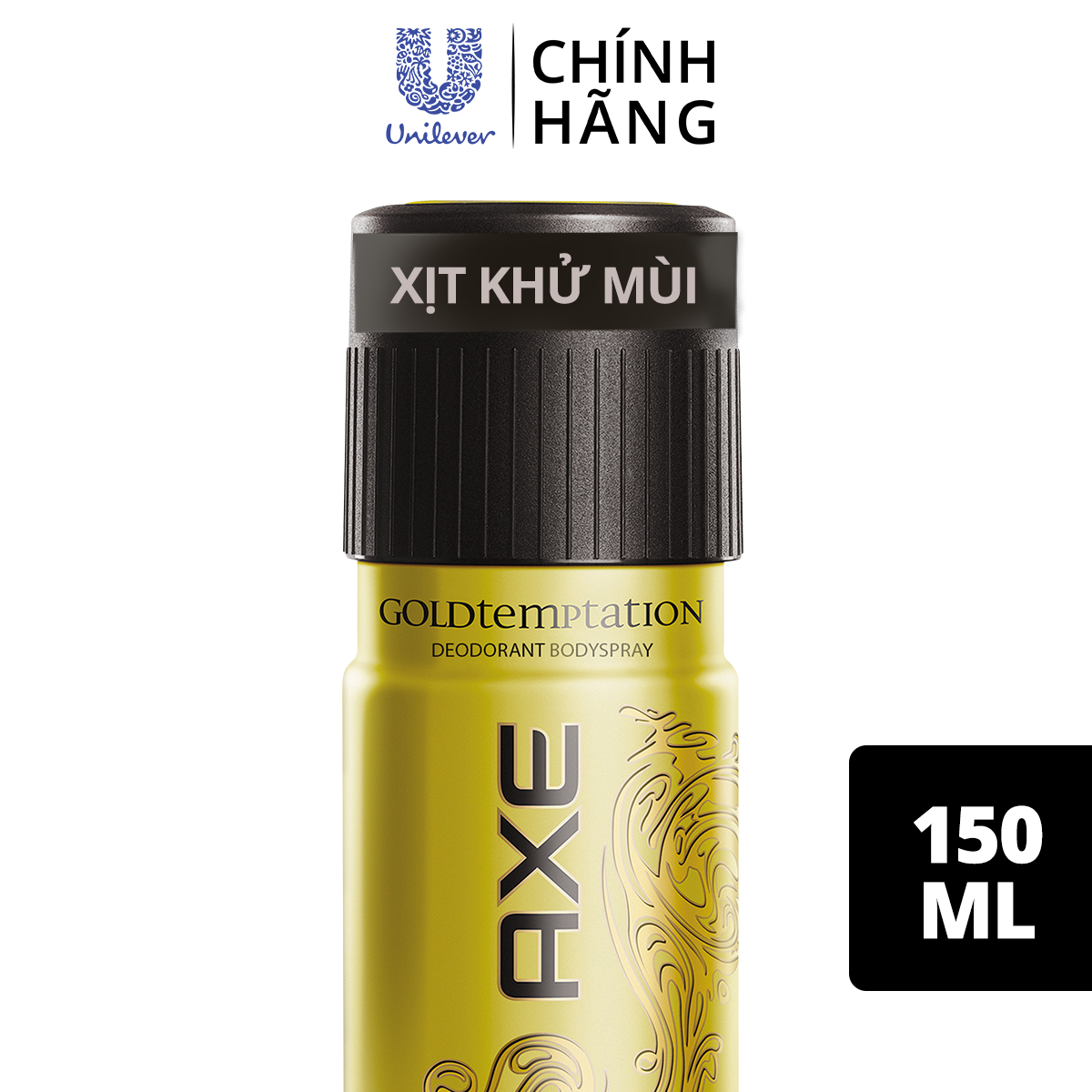 Xịt khử mùi toàn thân Axe Gold Temptation (150ml)