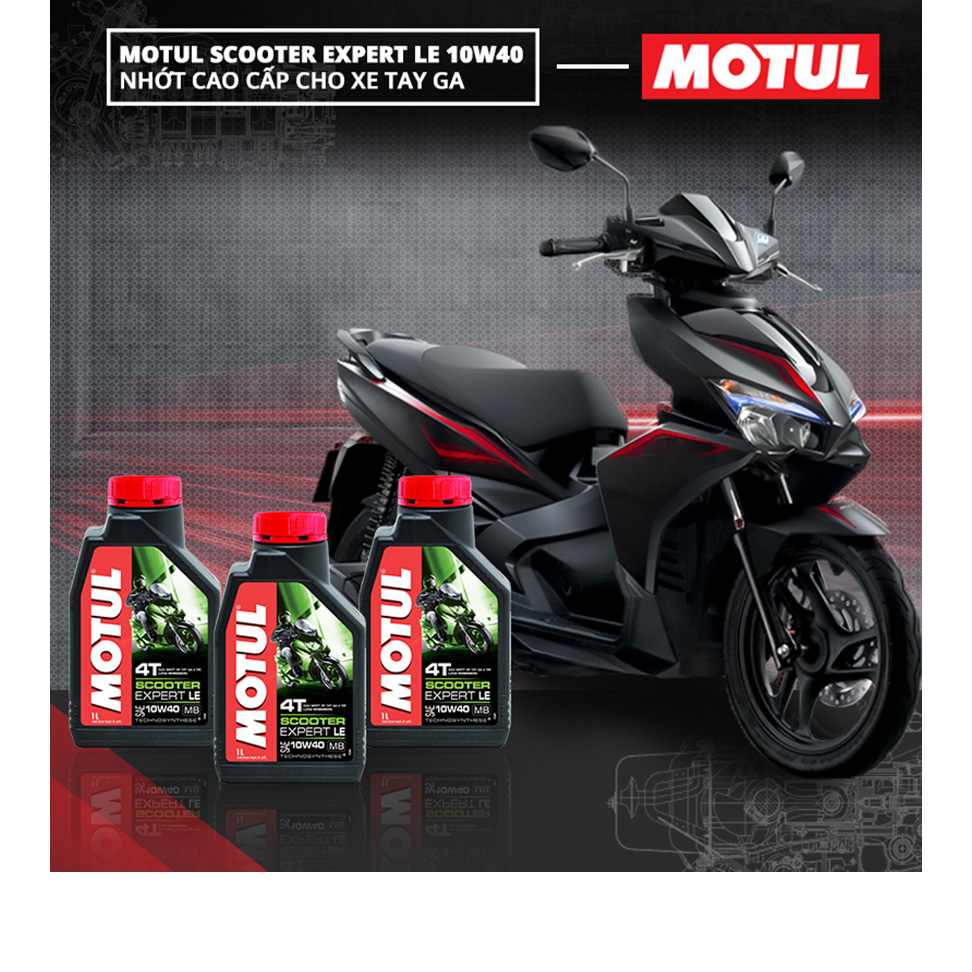 Nhớt Xe Tay Ga Motul Scooter Expert Le 10w40 20x1l Vn (1L)