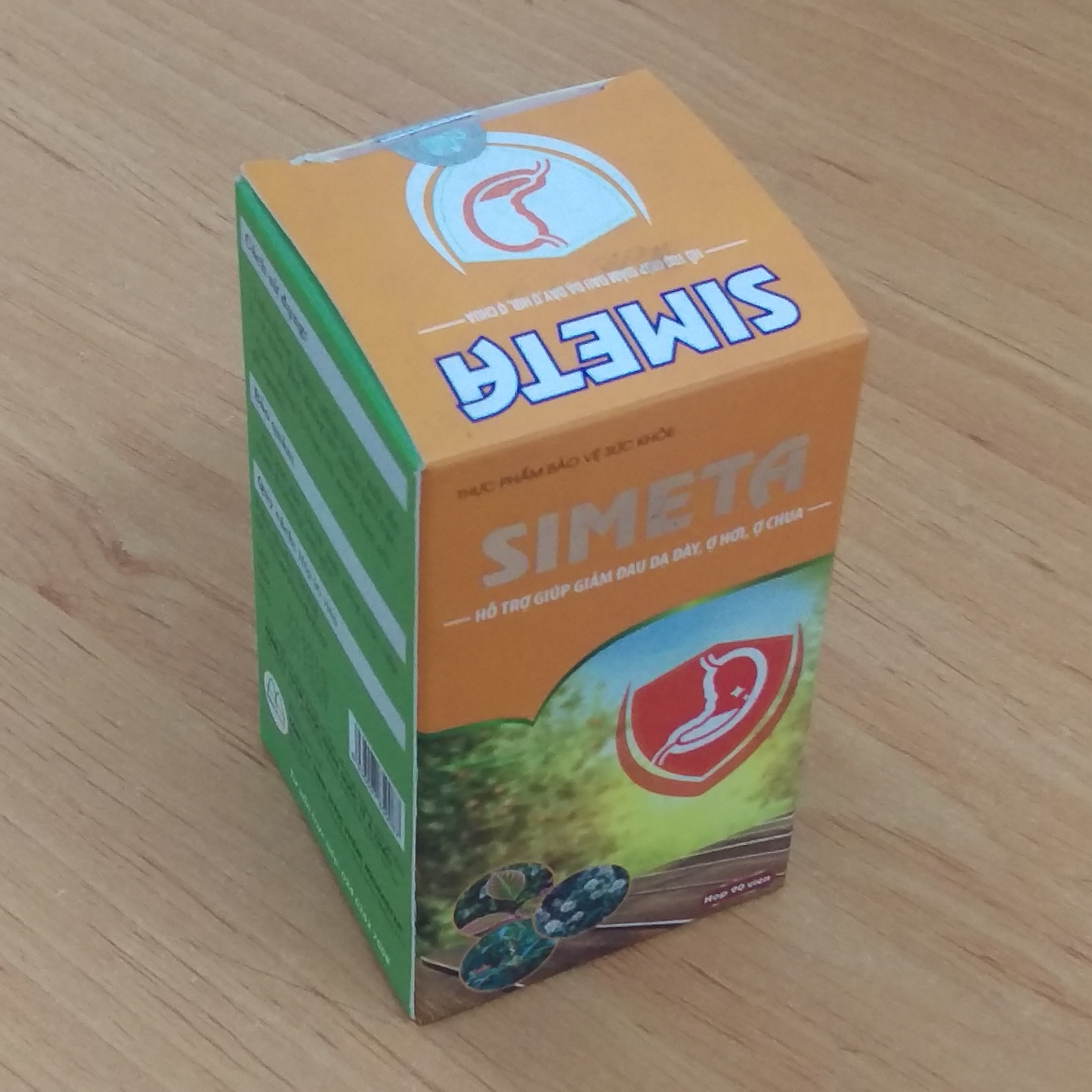 Combo 2 Hộp Viên Uống Hỗ Trợ Dạ Dày Simeta Thành Phần Thảo Dược Giúp Giảm Đau, Hết Trào Ngược, Ợ Chua, Bảo Vệ Niêm Mạc Dạ Dày, Tá Tràng 90 Viên/Hộp