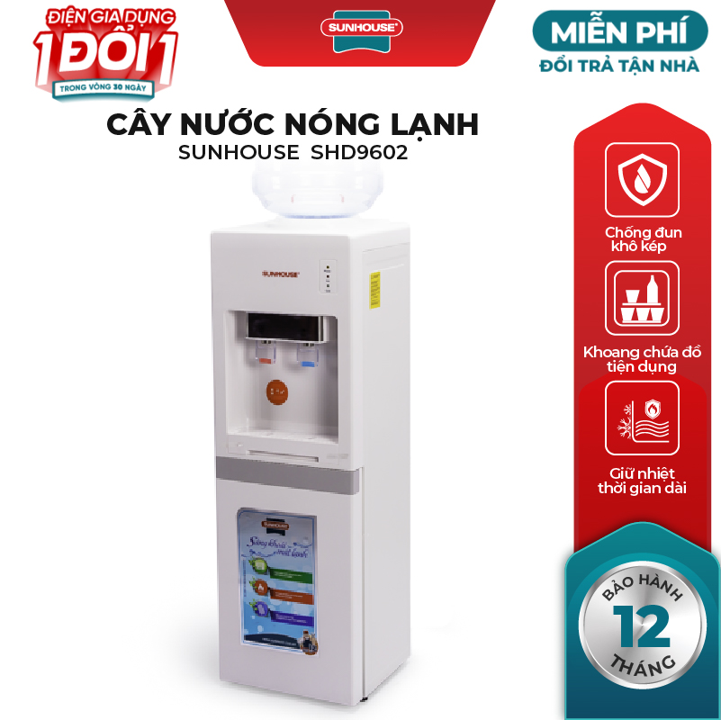 Cây Nước Nóng Lạnh Sunhouse SHD9602 - Hàng chính hãng