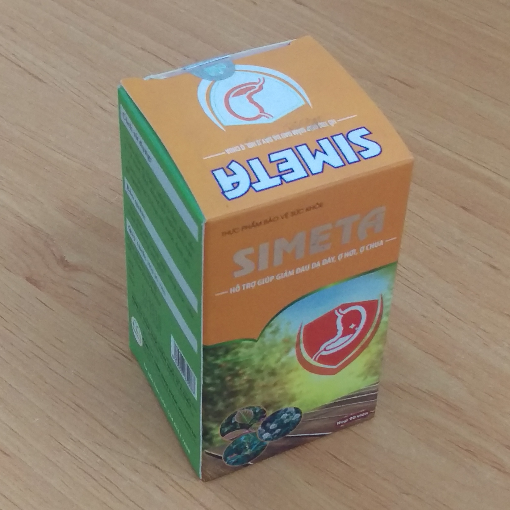 Combo 4 Hộp Viên Uống Hỗ Trợ Dạ Dày Simeta Thành Phần Thảo Dược Giúp Giảm Đau, Hết Trào Ngược, Ợ Chua, Bảo Vệ Niêm Mạc Dạ Dày, Tá Tràng 90 Viên/Hộp